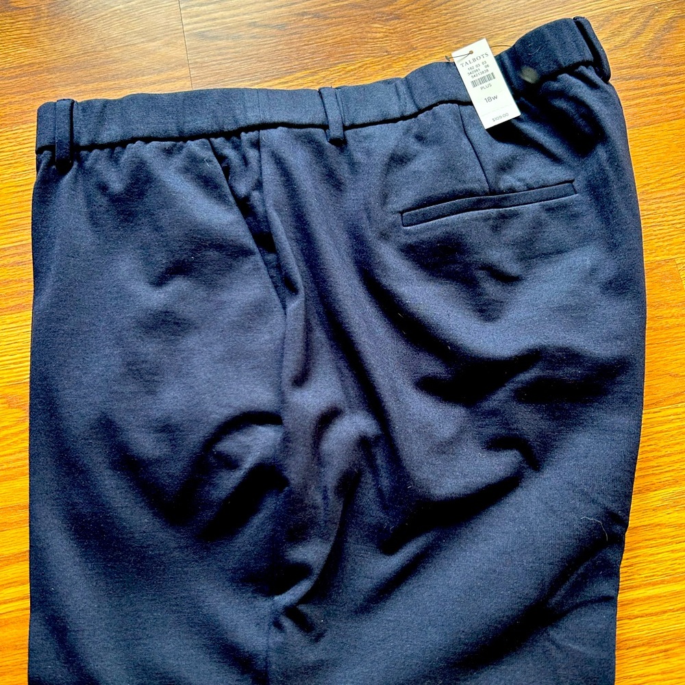 Navy blue Talbots straight leg pants